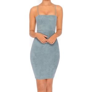Oh Polly suede mini dress